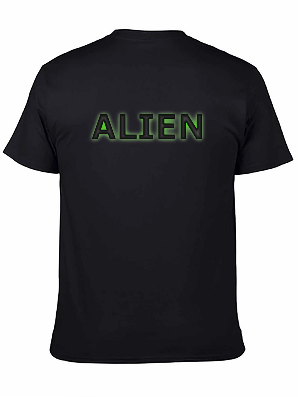 Alien Text Black T-Shirt