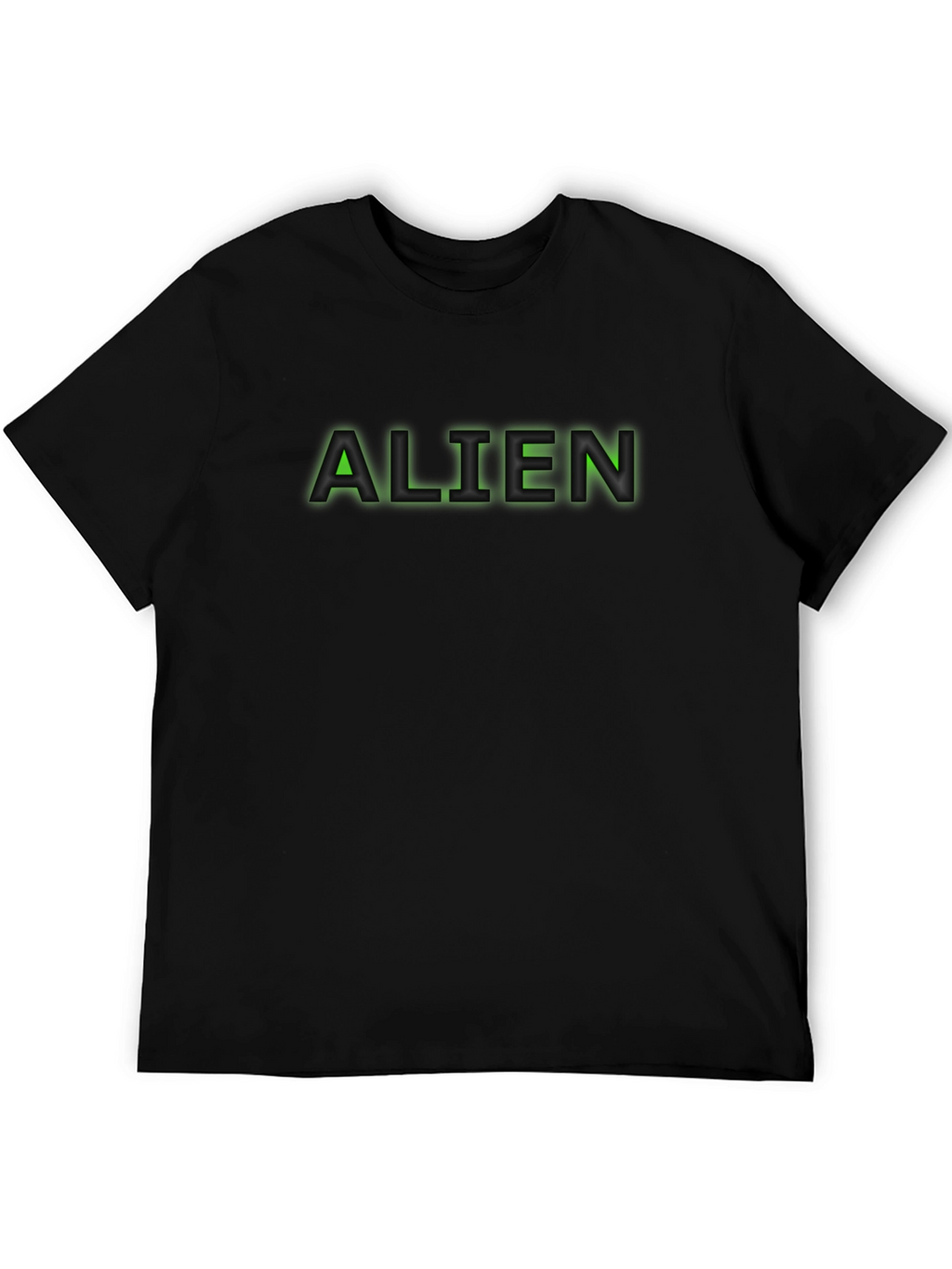 Alien Text Black T-Shirt