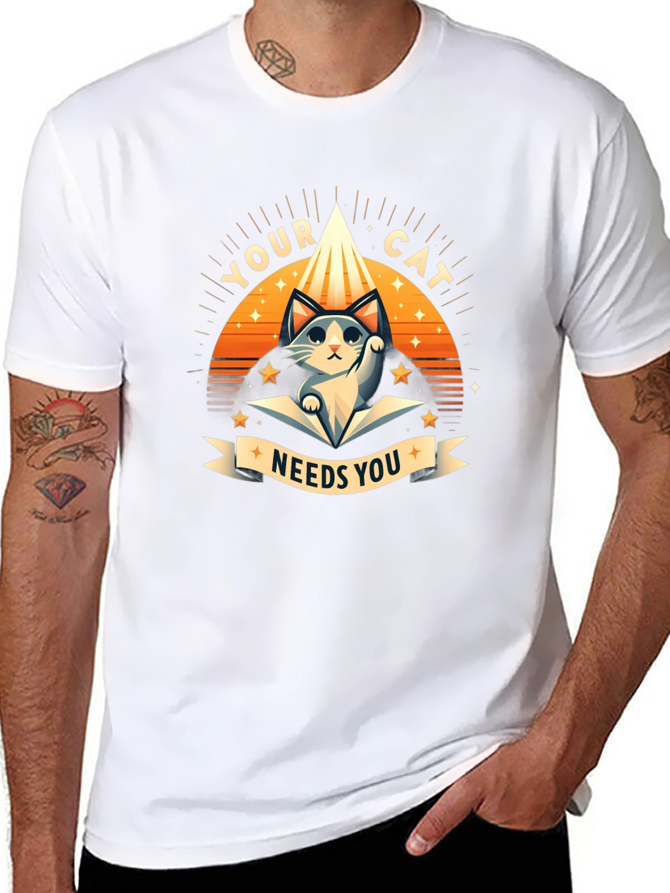 Your Cat Needs You - Graphic Tee