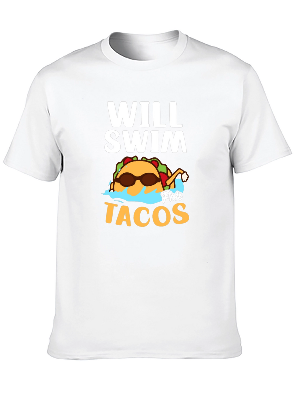 Will Swim for Tacos Graphic T-Shirt