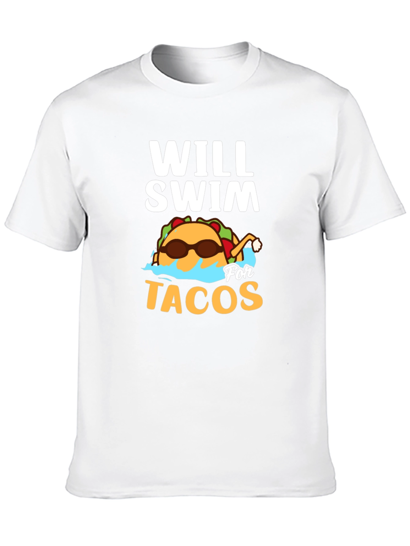 Will Swim for Tacos Graphic T-Shirt