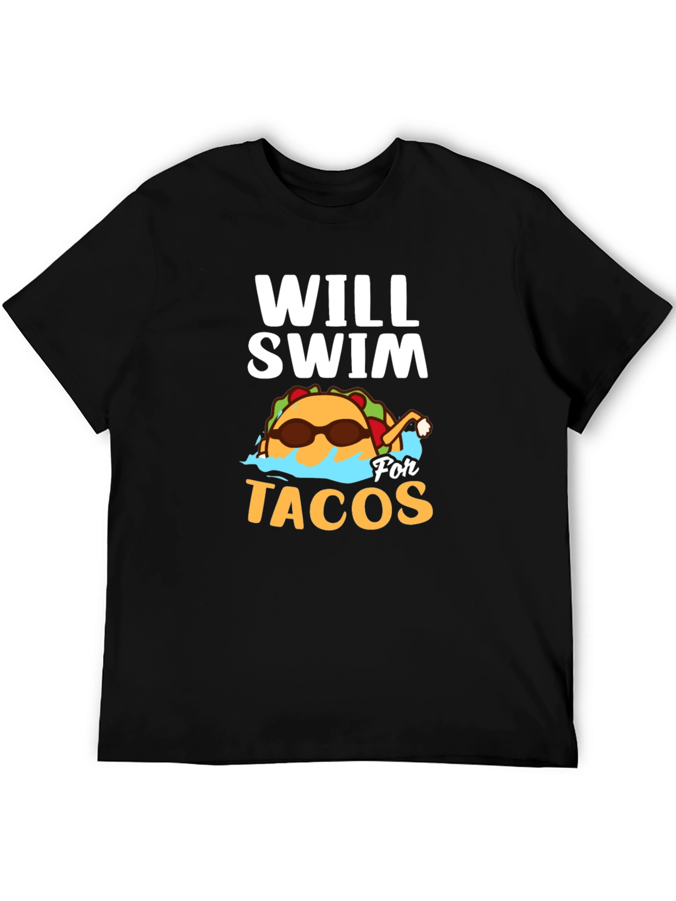 Will Swim for Tacos Graphic T-Shirt