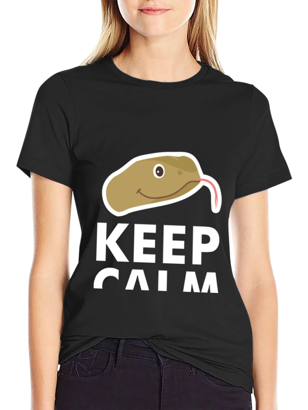 Keep Calm Snake T-Shirt - Funny Novelty Tee