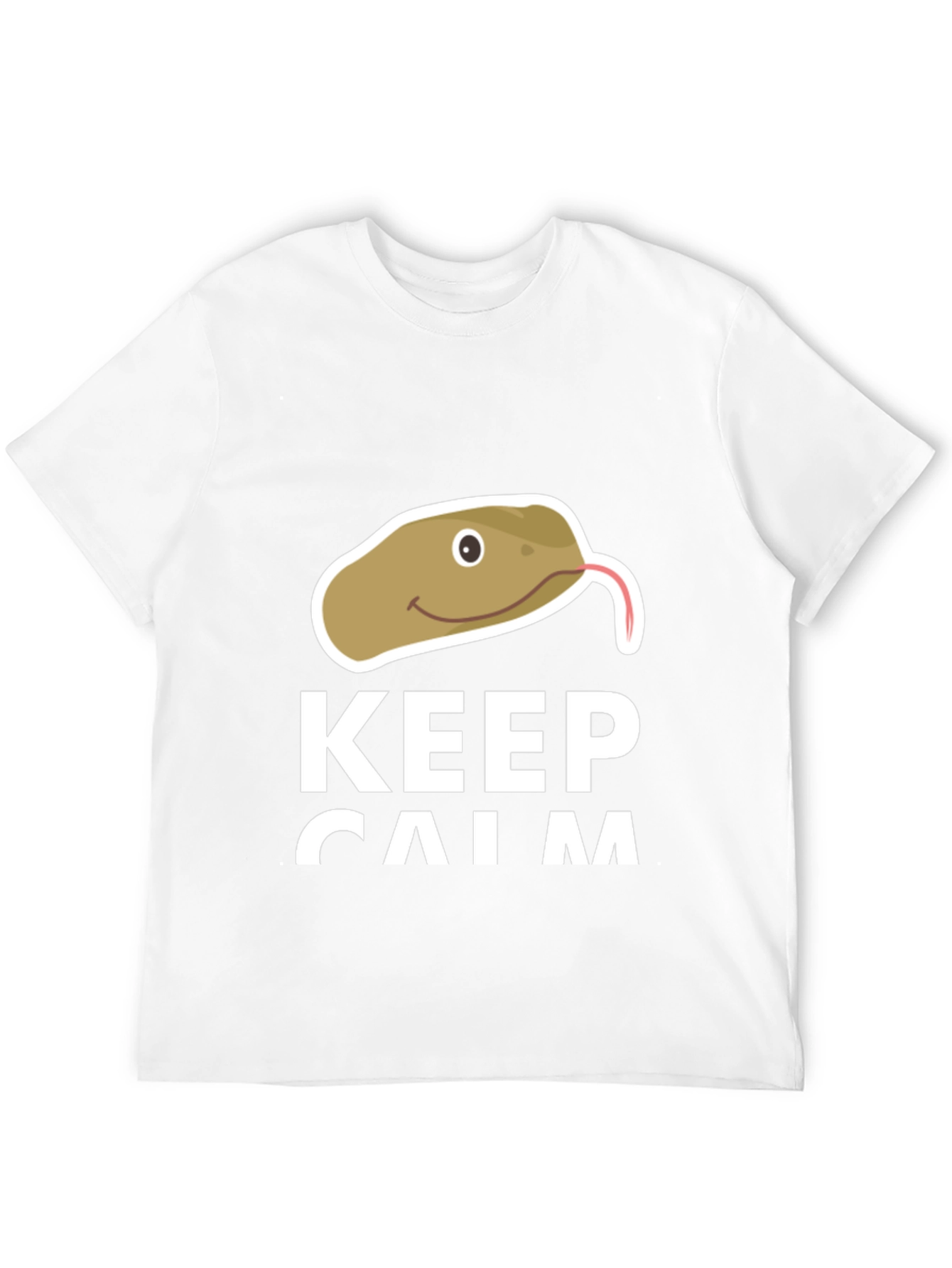 Keep Calm Snake T-Shirt - Funny Novelty Tee