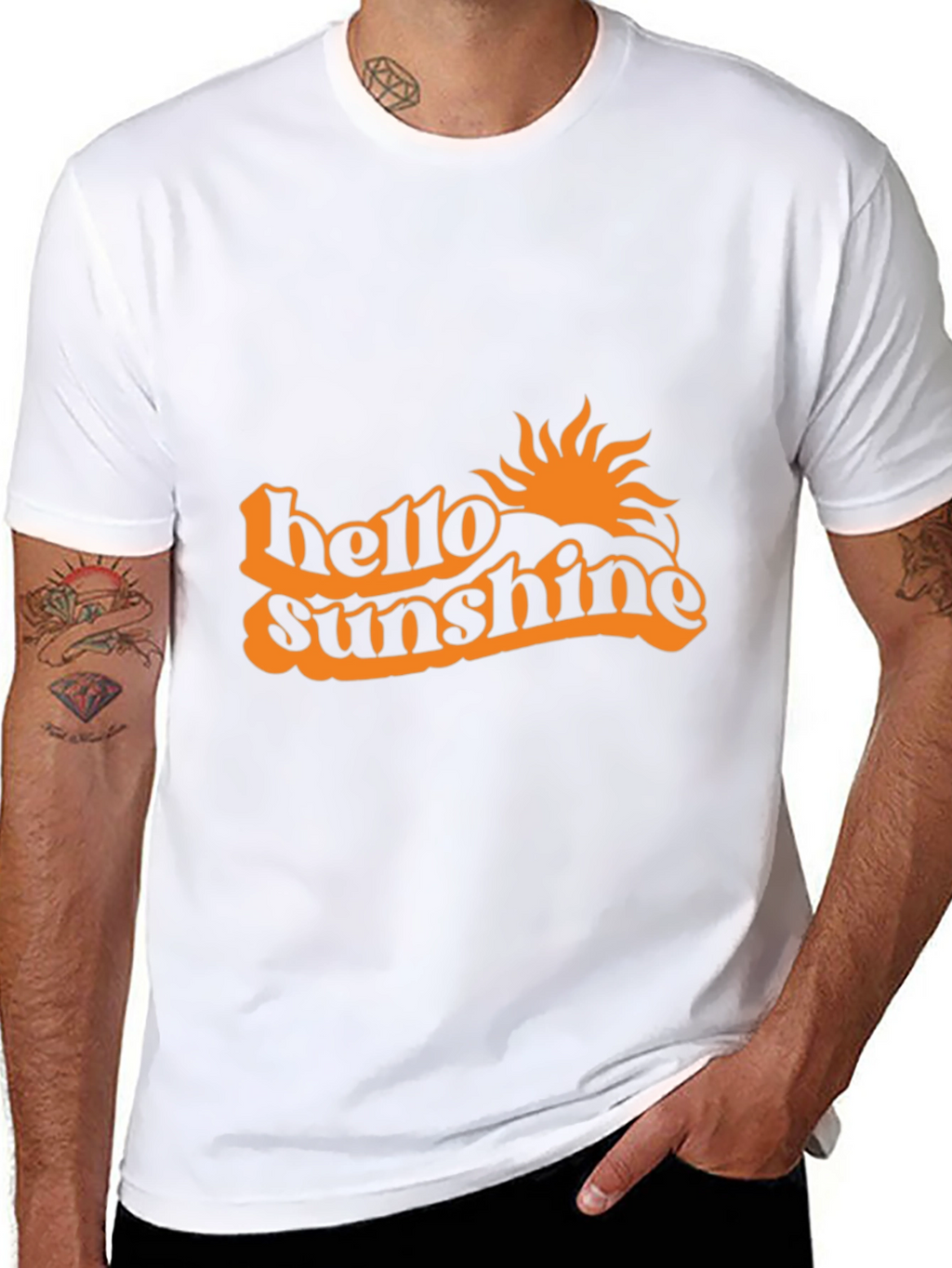 Hello Sunshine Graphic Tee - Black