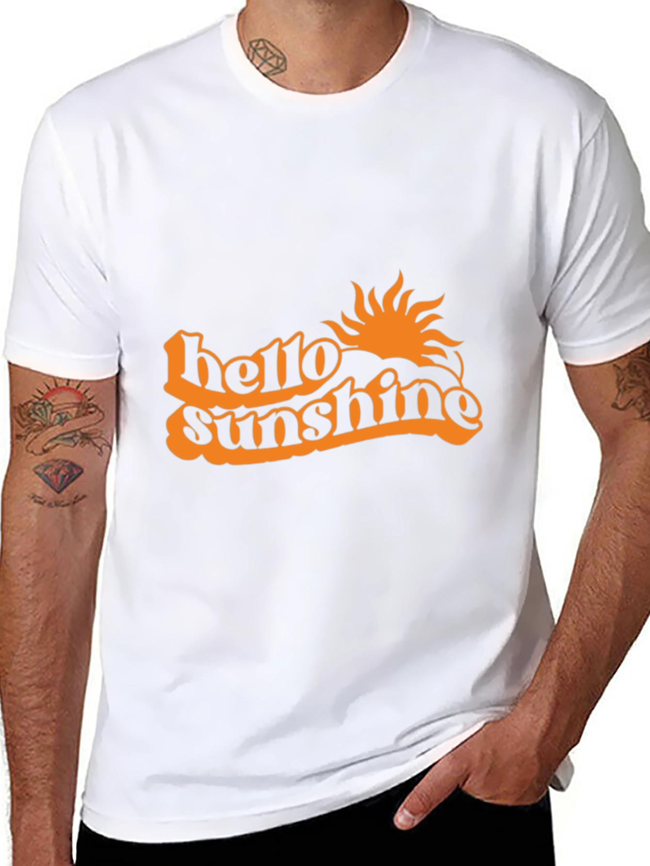 Hello Sunshine Graphic Tee - Black