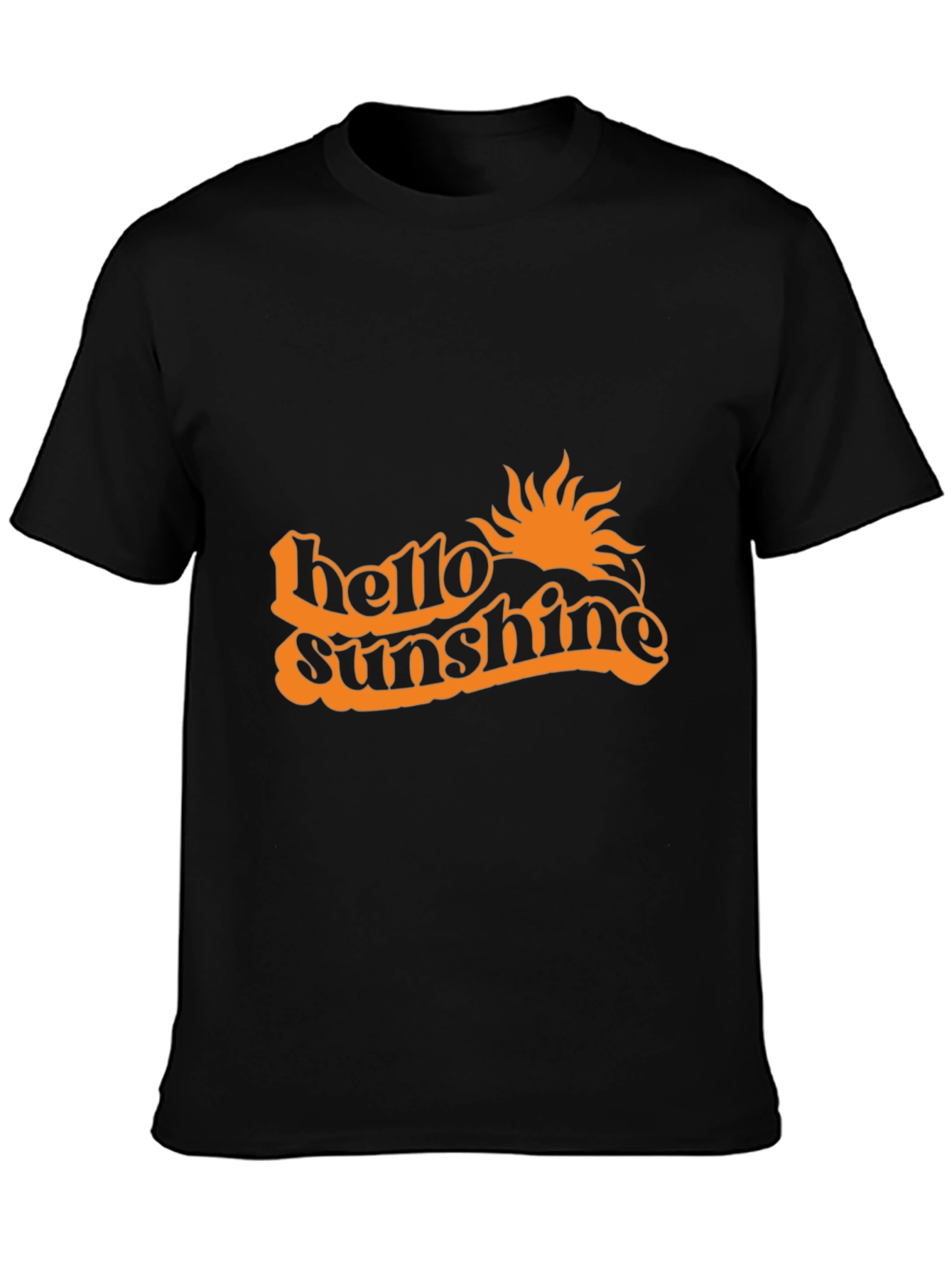 Hello Sunshine Graphic Tee - Black