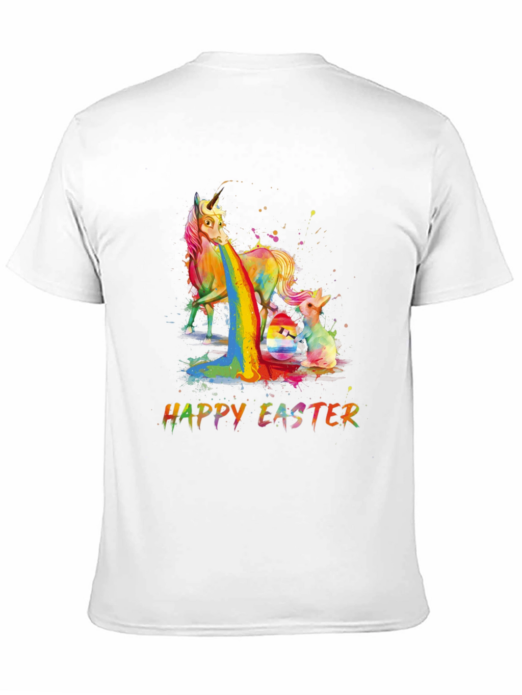 Happy Easter Unicorn Rainbow T-Shirt