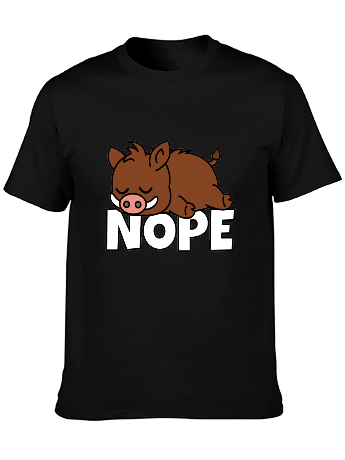 Nope Boar Graphic T-Shirt - Relaxed Fit