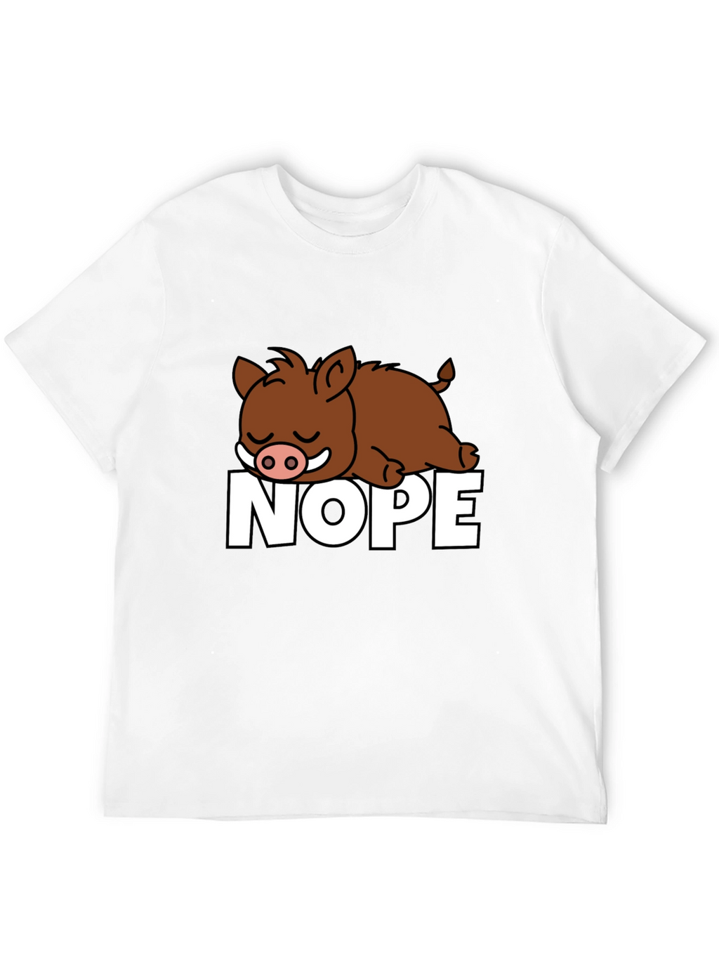 Nope Boar Graphic T-Shirt - Relaxed Fit