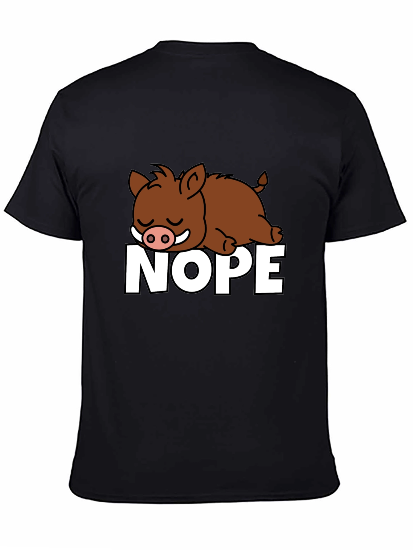 Nope Boar Graphic T-Shirt - Relaxed Fit