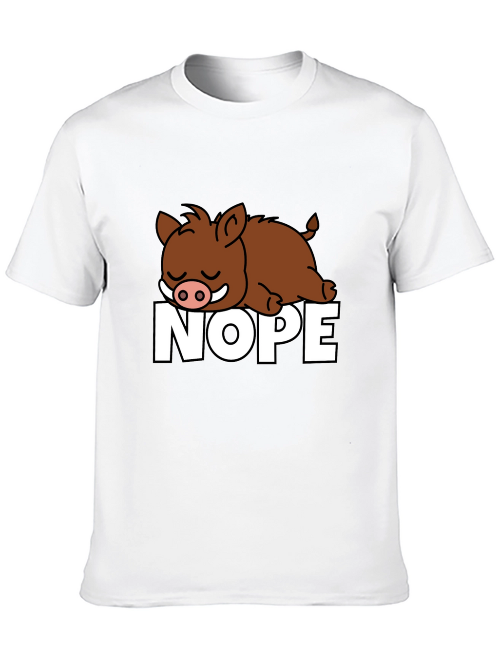 Nope Boar Graphic T-Shirt - Relaxed Fit