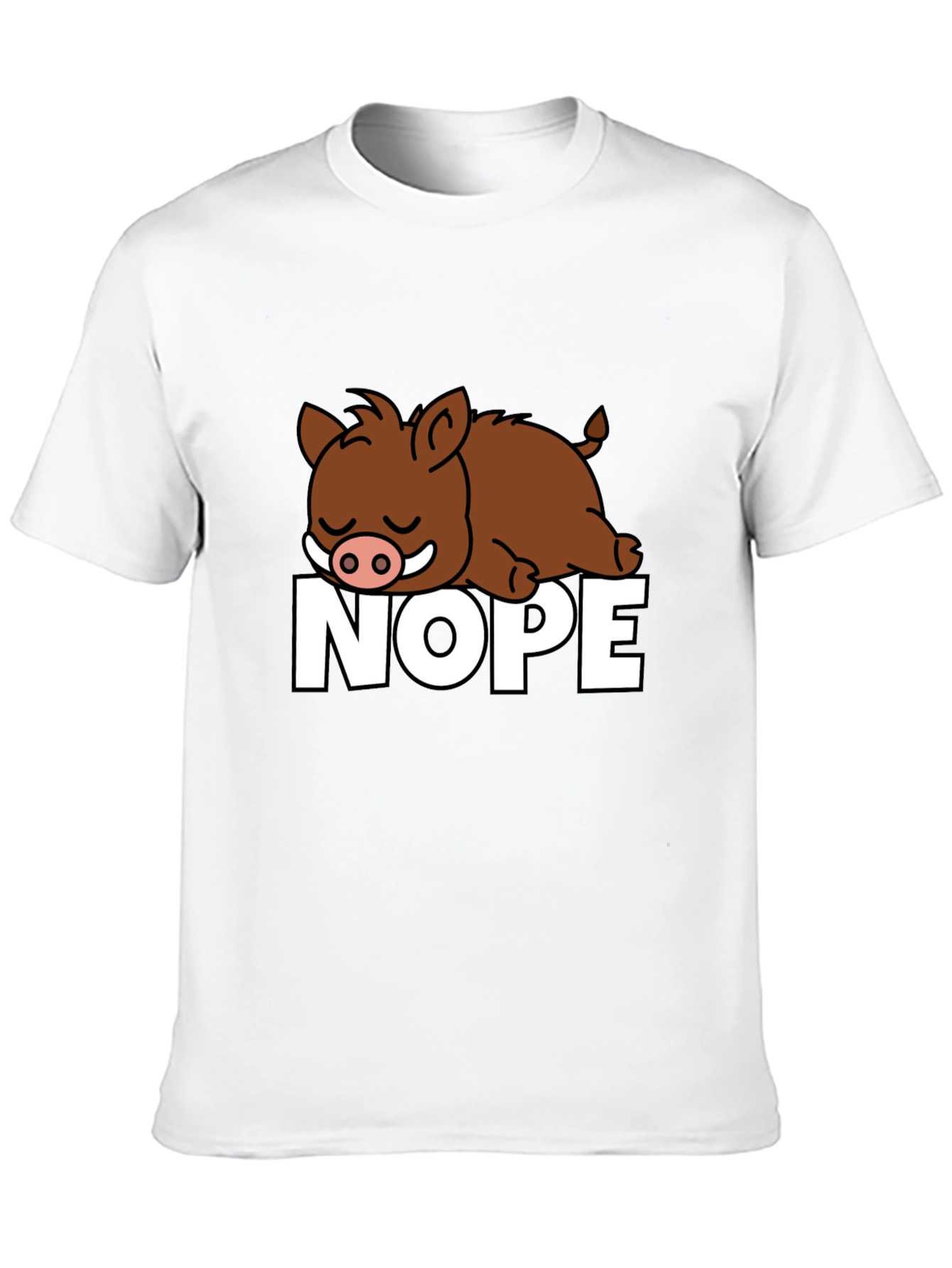 Nope Boar Graphic T-Shirt - Relaxed Fit