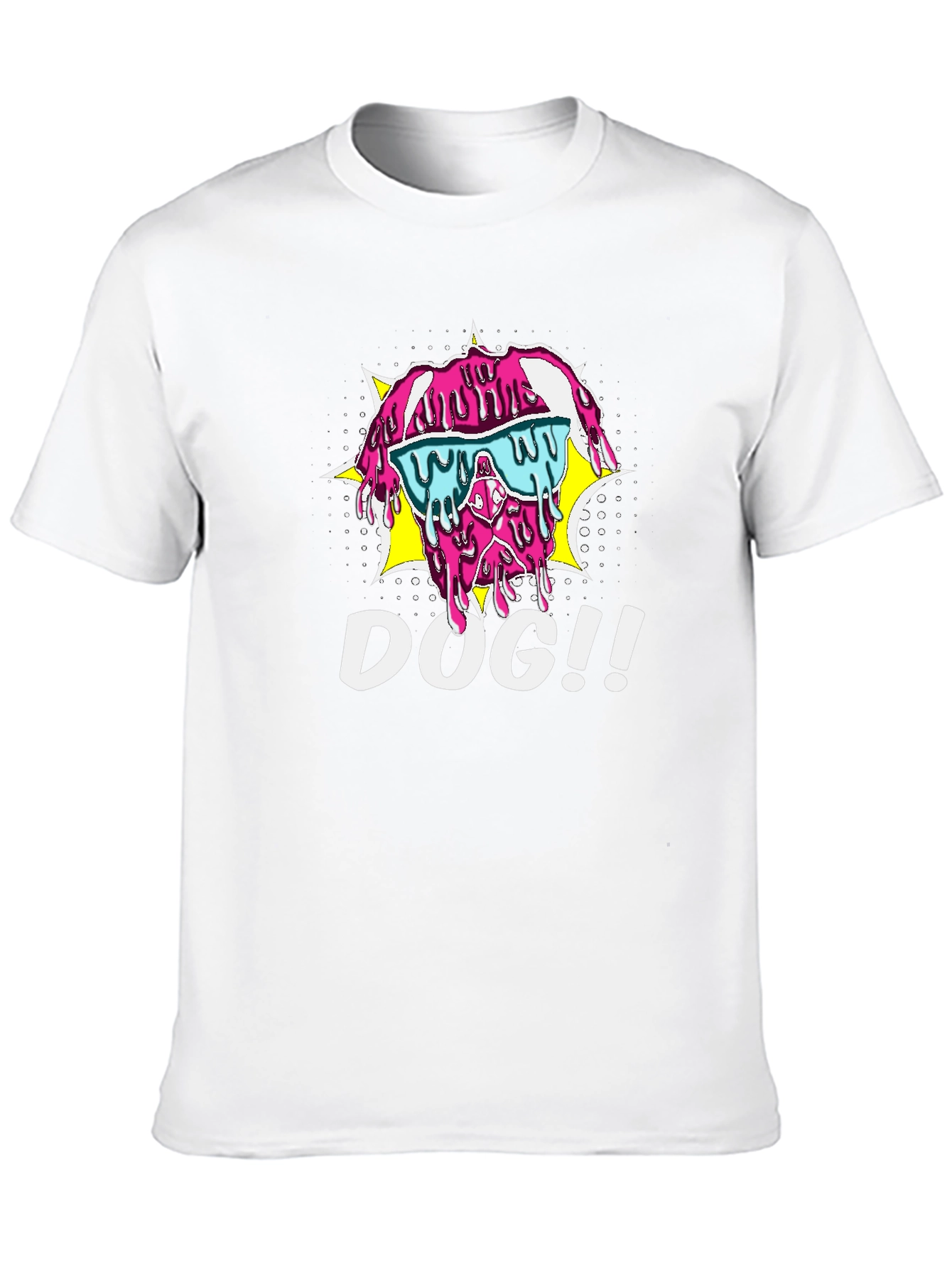 Melting Dog T-Shirt - Cool Pop Art Style