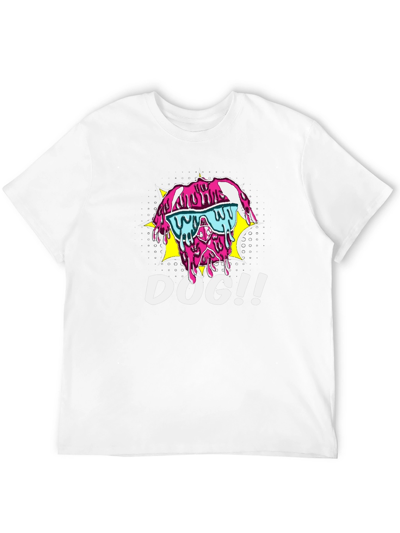Melting Dog T-Shirt - Cool Pop Art Style