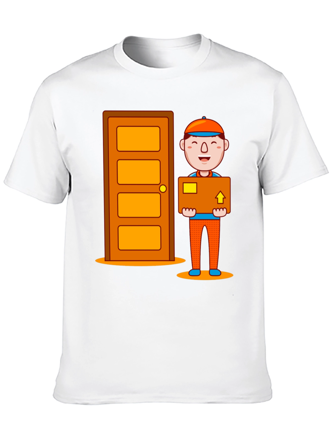 Delivery Guy Graphic T-Shirt - Black Cotton Tee