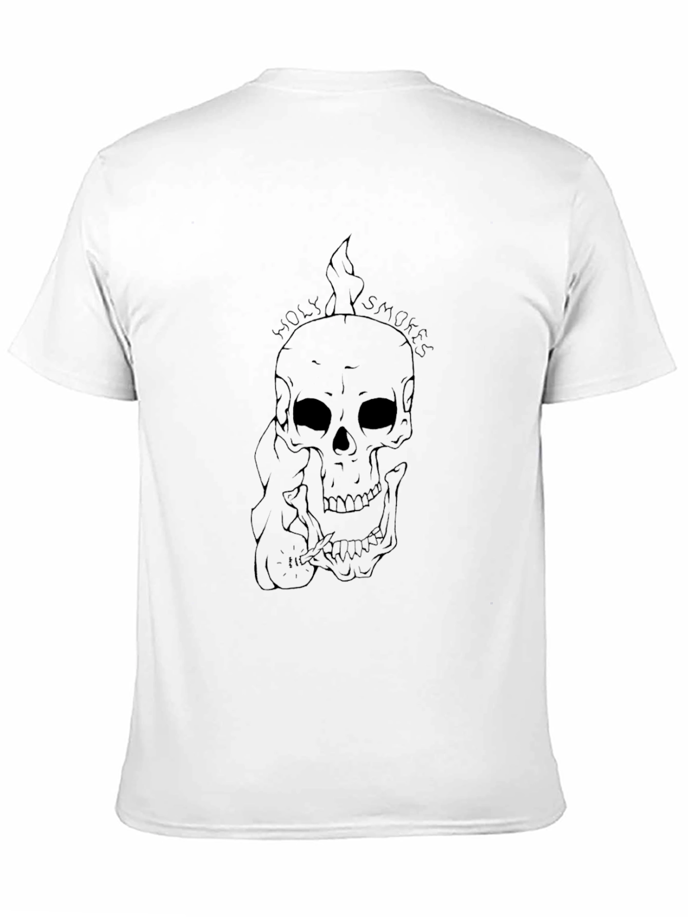 Skull Holy Smokes Black T-Shirt