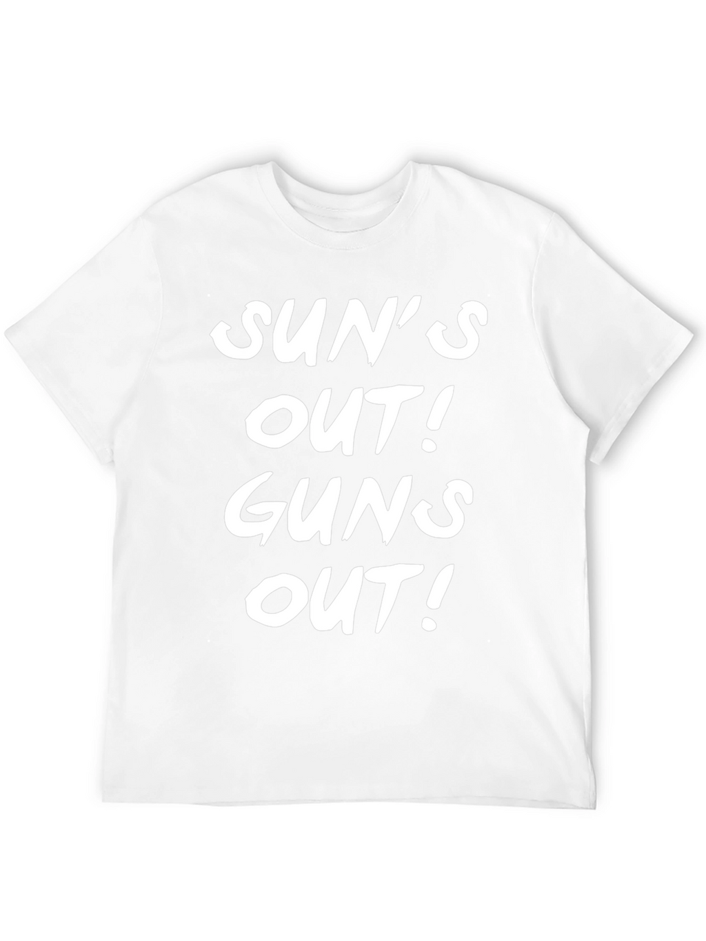 Suns Out Guns Out Black Graphic Tee Shirt
