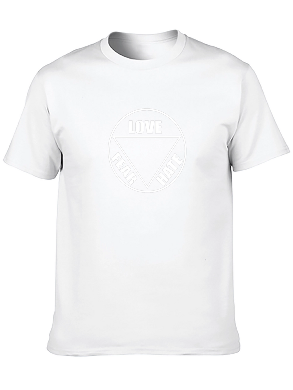 Love Fear Hate Graphic Tee - Unisex Cotton T-Shirt