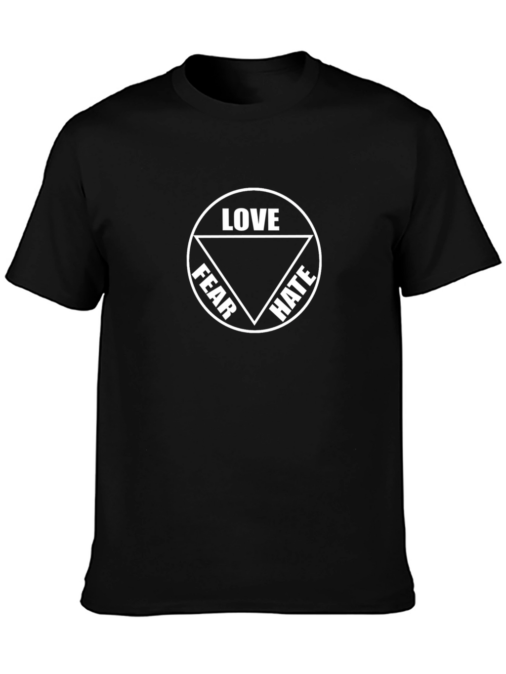 Love Fear Hate Graphic Tee - Unisex Cotton T-Shirt