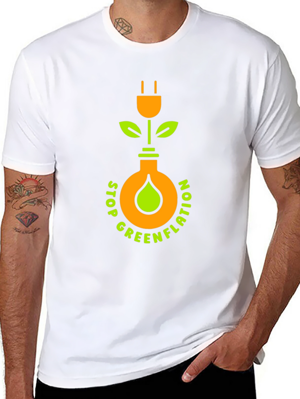 Stop Greenflation Graphic Tee - Eco-Conscious Design