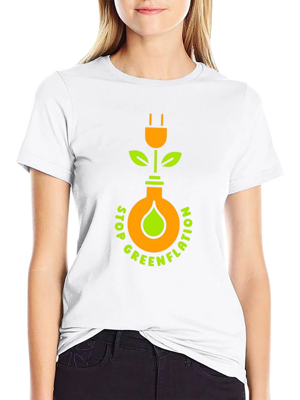Stop Greenflation Graphic Tee - Eco-Conscious Design