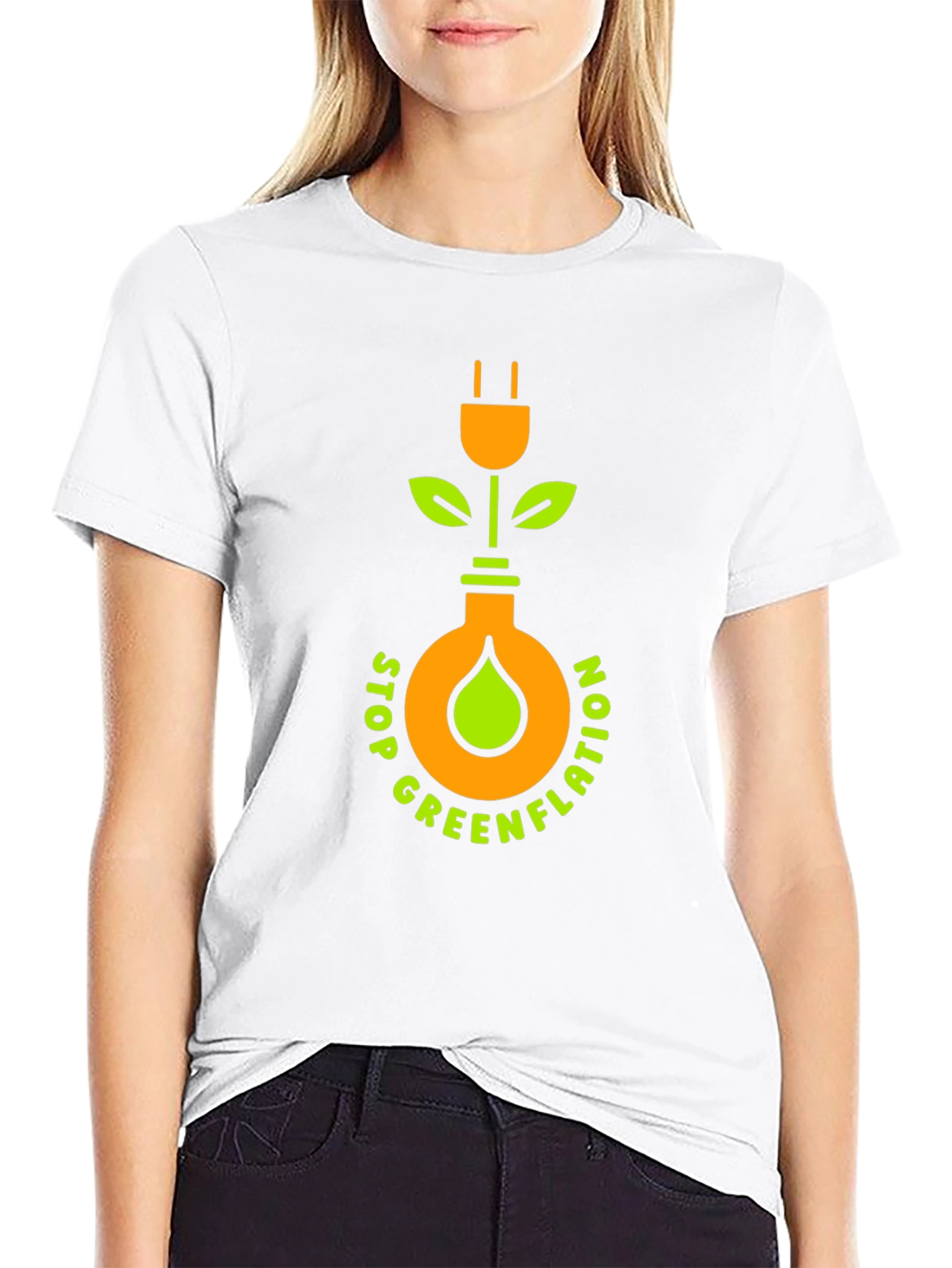 Stop Greenflation Graphic Tee - Eco-Conscious Design