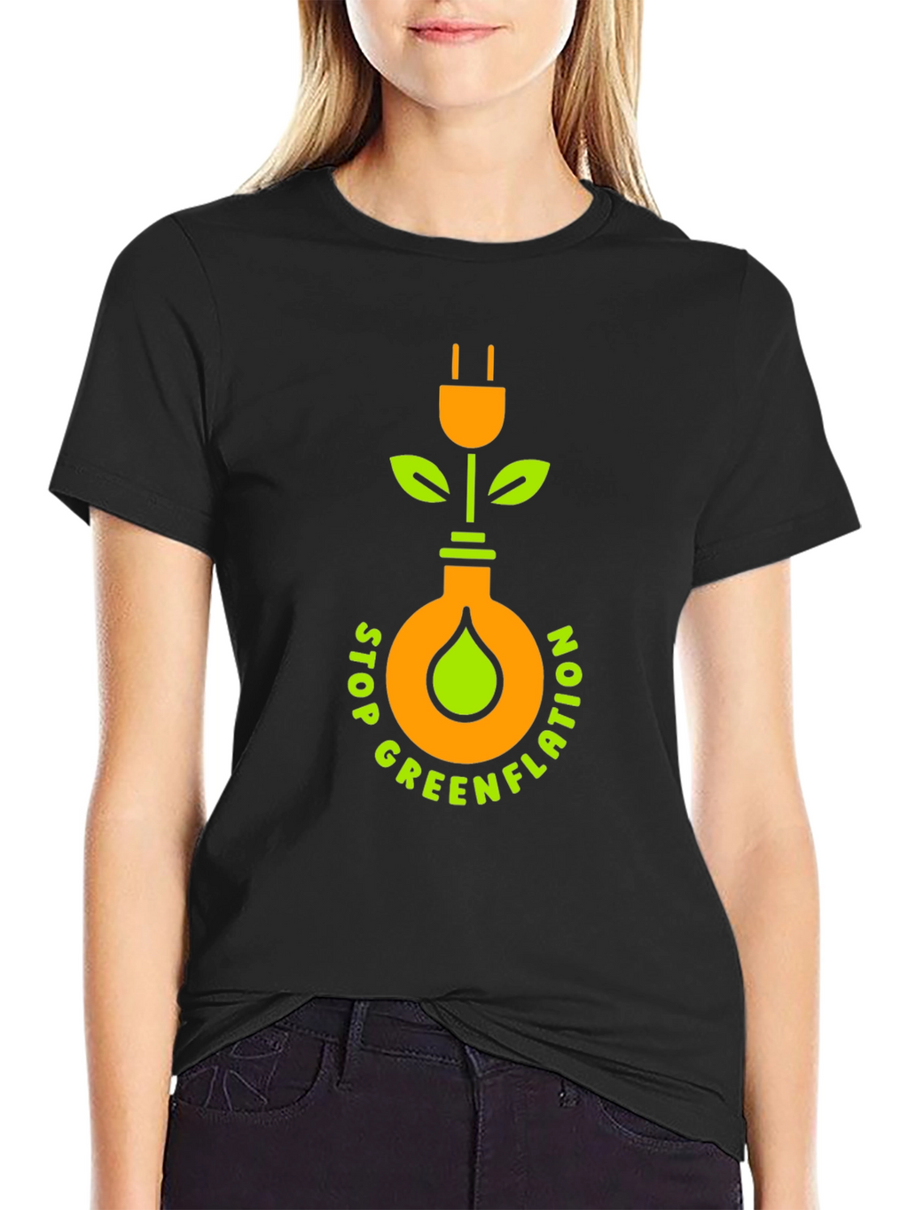 Stop Greenflation Graphic Tee - Eco-Conscious Design
