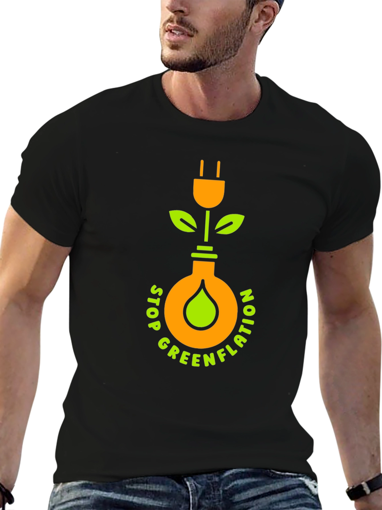 Stop Greenflation Graphic Tee - Eco-Conscious Design
