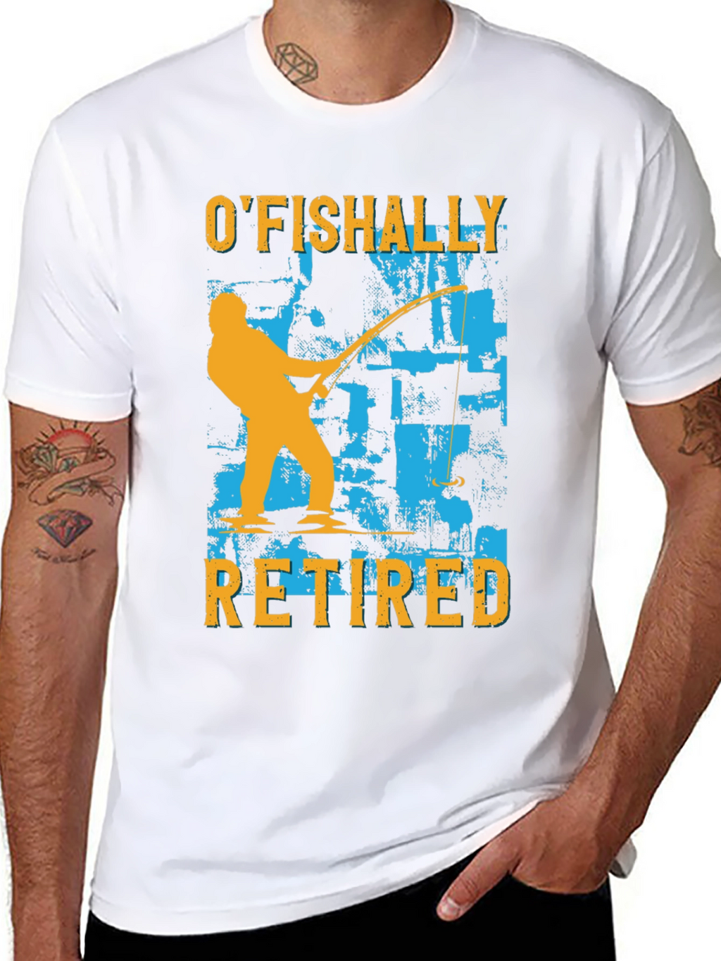 OFishally Retired Mens T-Shirt - Fishing Retirement Tee