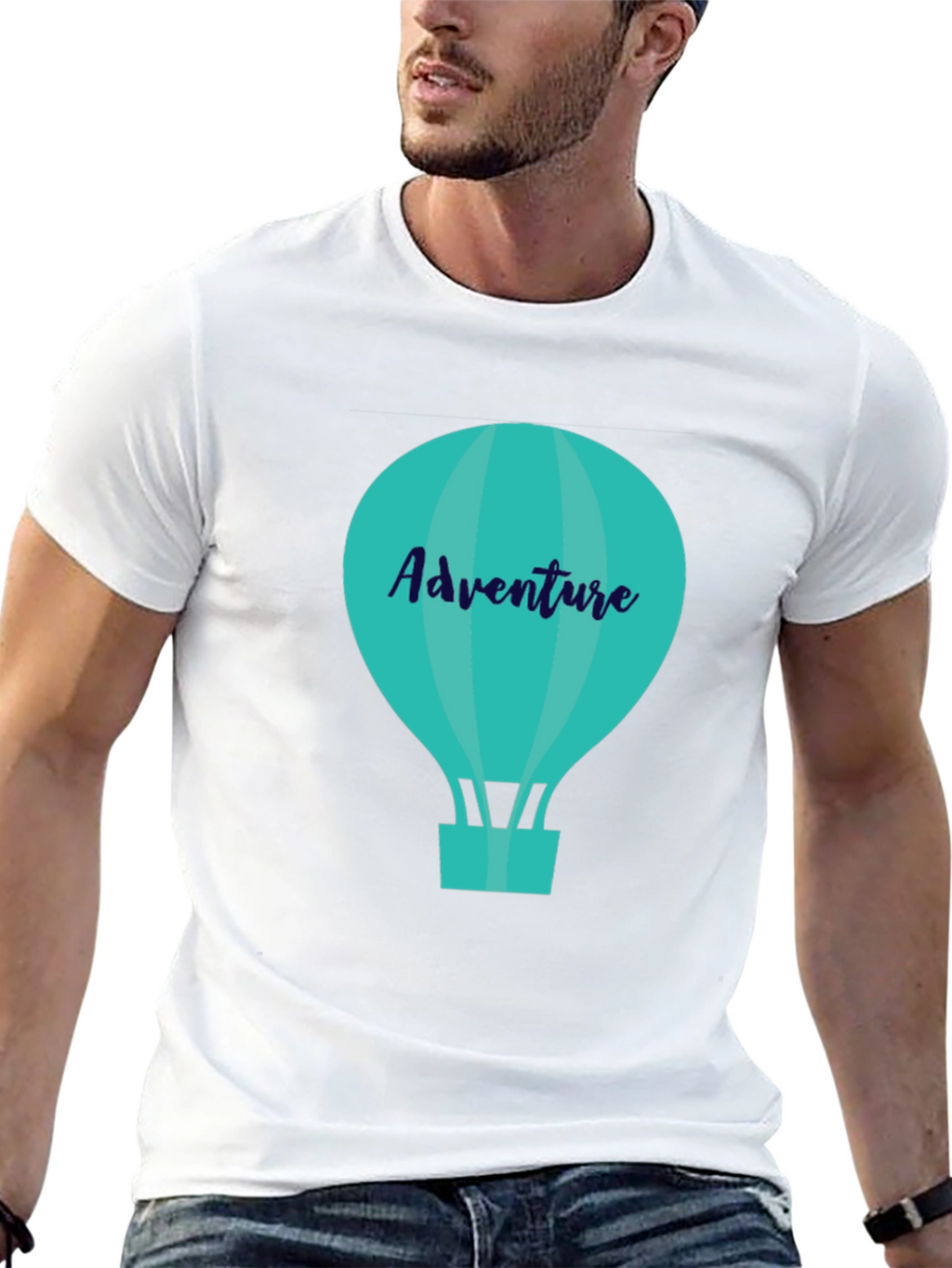 Adventure Awaits: Stylish Hot Air Balloon Graphic Tee