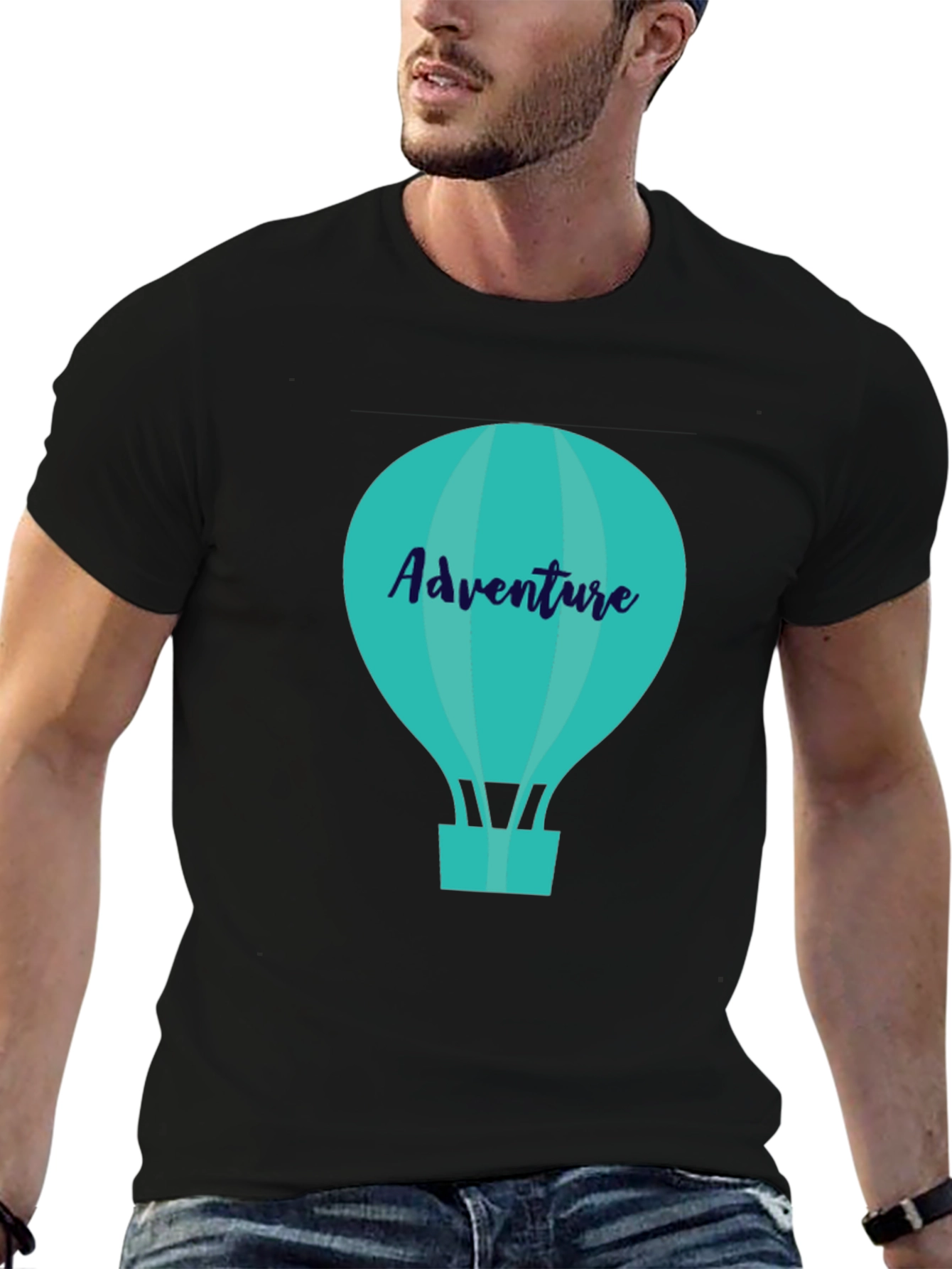 Adventure Awaits: Stylish Hot Air Balloon Graphic Tee