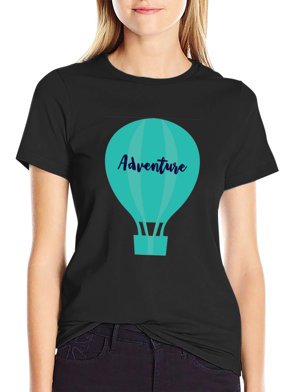 Adventure Awaits: Stylish Hot Air Balloon Graphic Tee