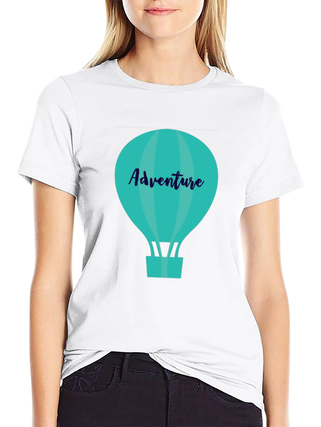 Adventure Awaits: Stylish Hot Air Balloon Graphic Tee