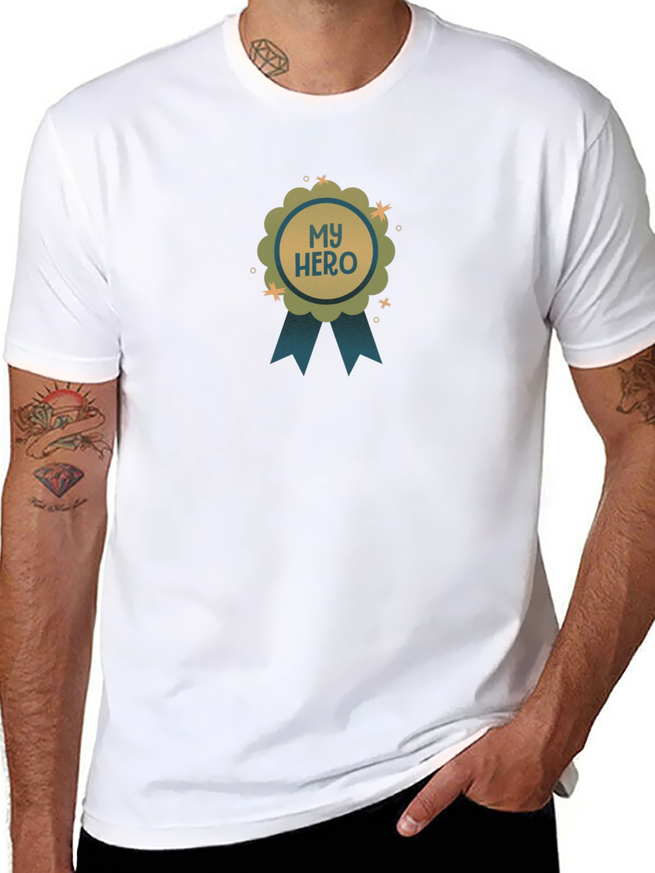 My Hero Graphic T-Shirt - Black