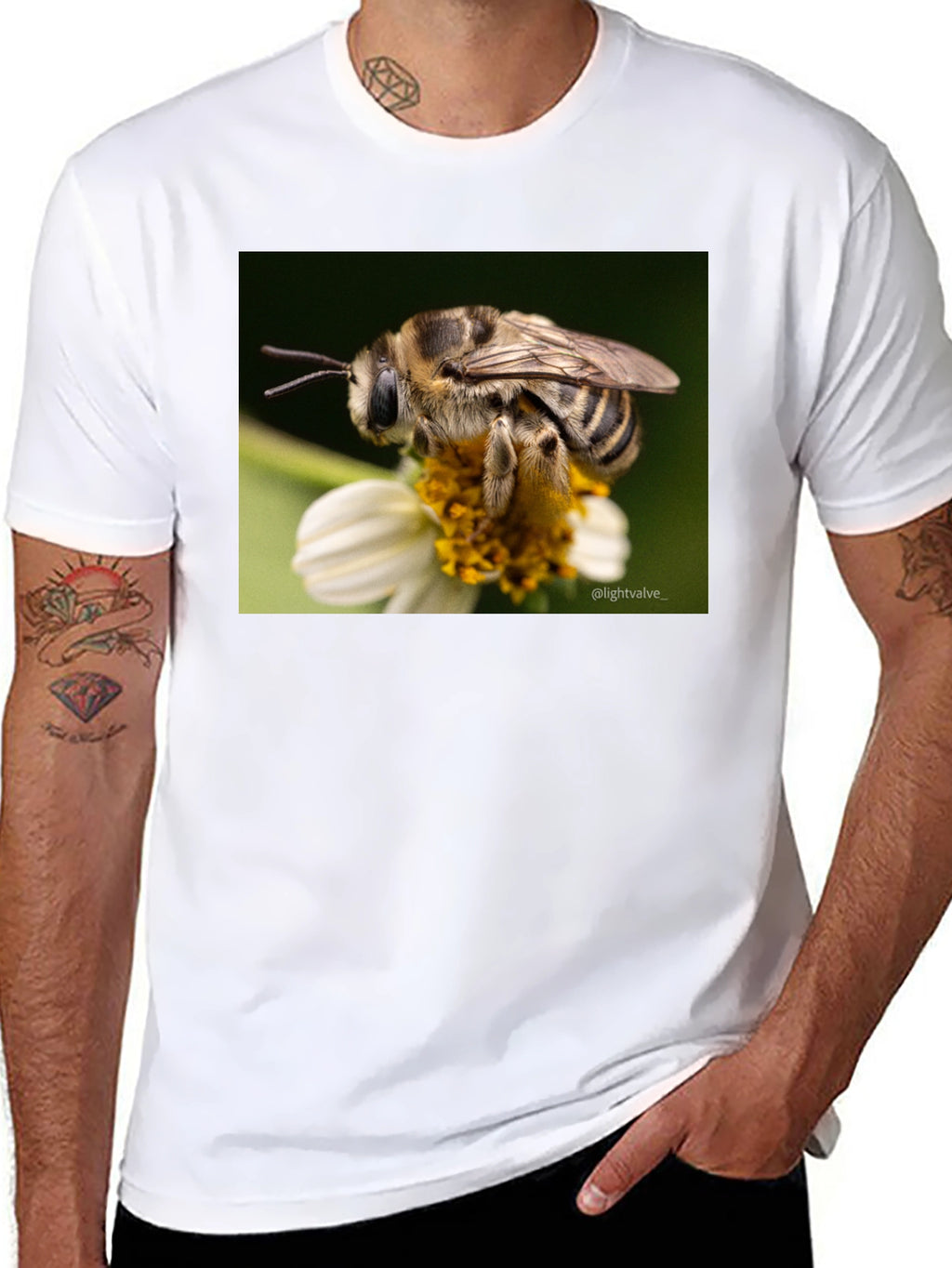 Bee on Flower Graphic T-Shirt