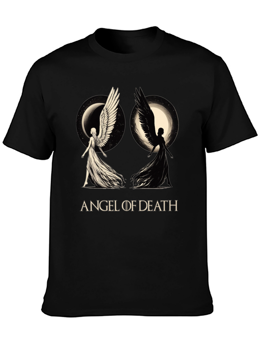Angel of Death Graphic T-Shirt - Black