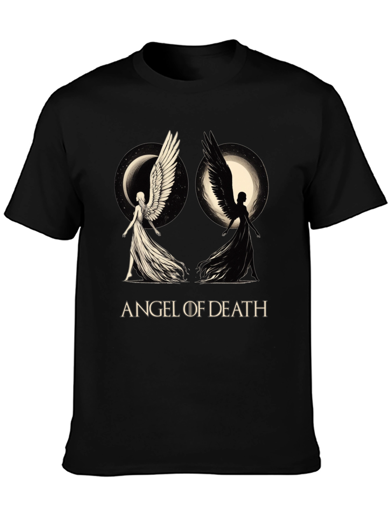 Angel of Death Graphic T-Shirt - Black