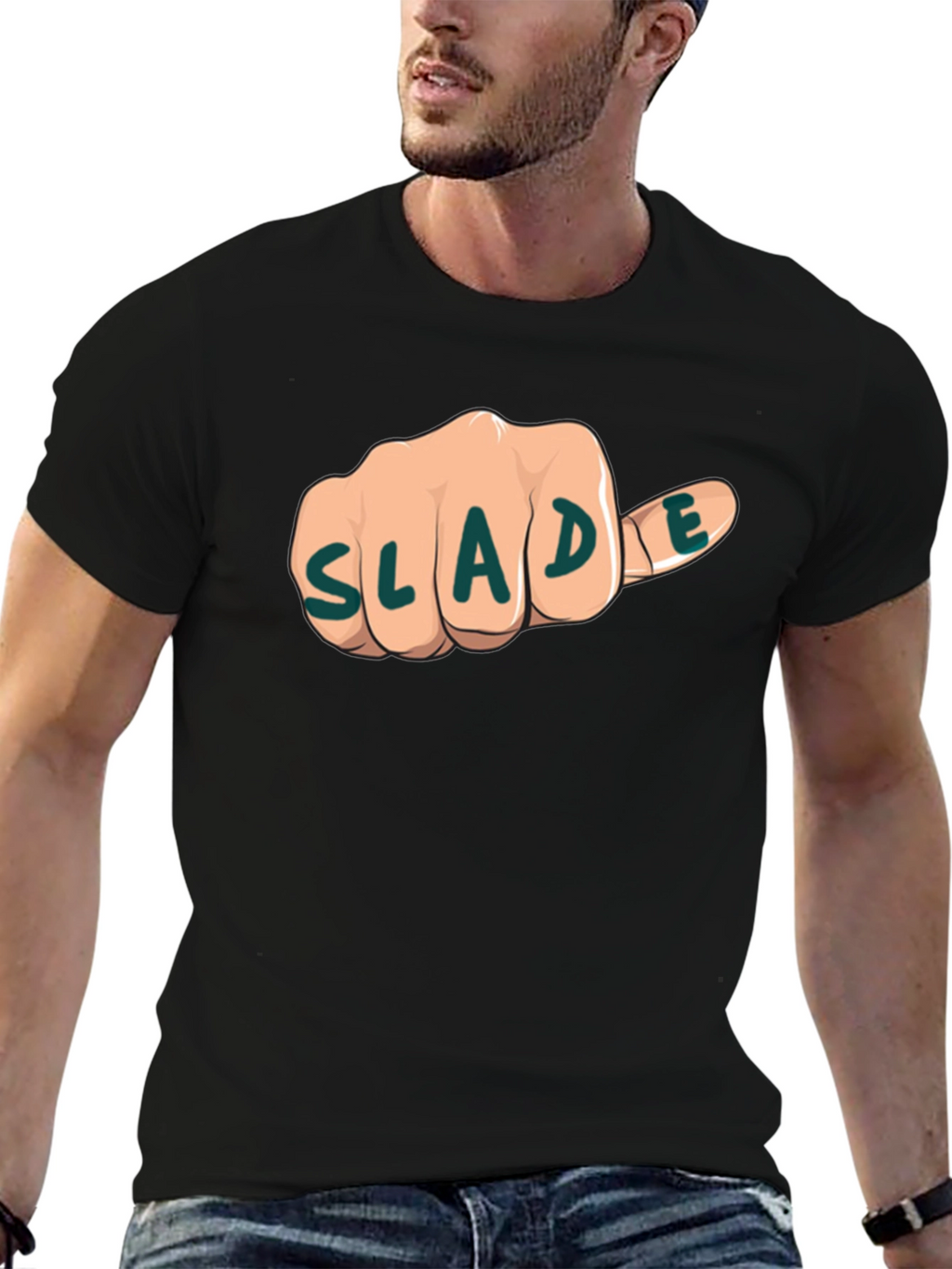 Slade Fist Bump Graphic Tee - Black
