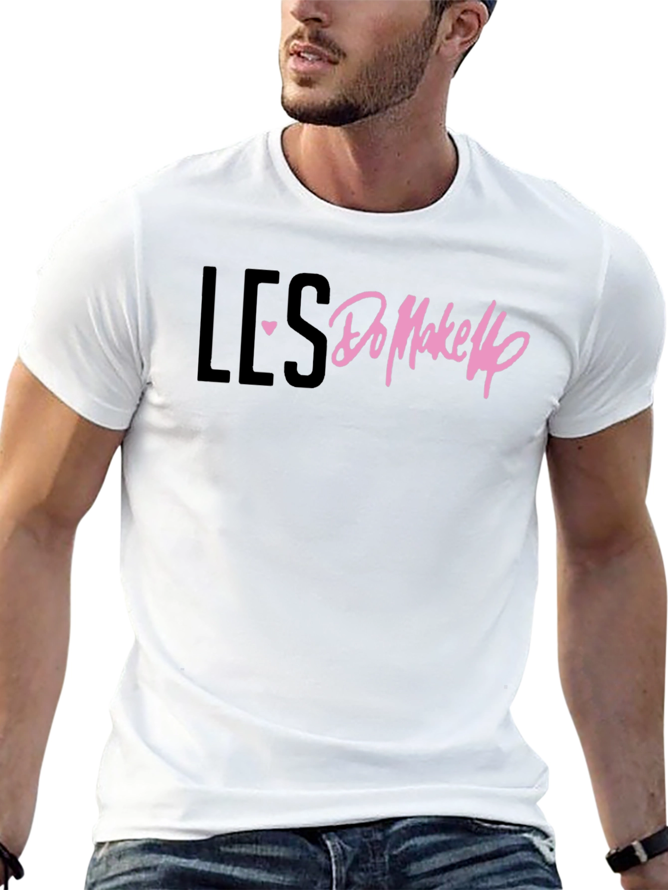 LES Heart Do Makeup T-Shirt - Black