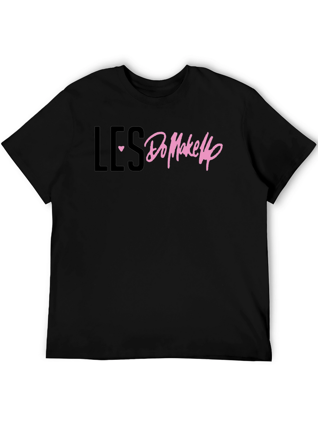LES Heart Do Makeup T-Shirt - Black