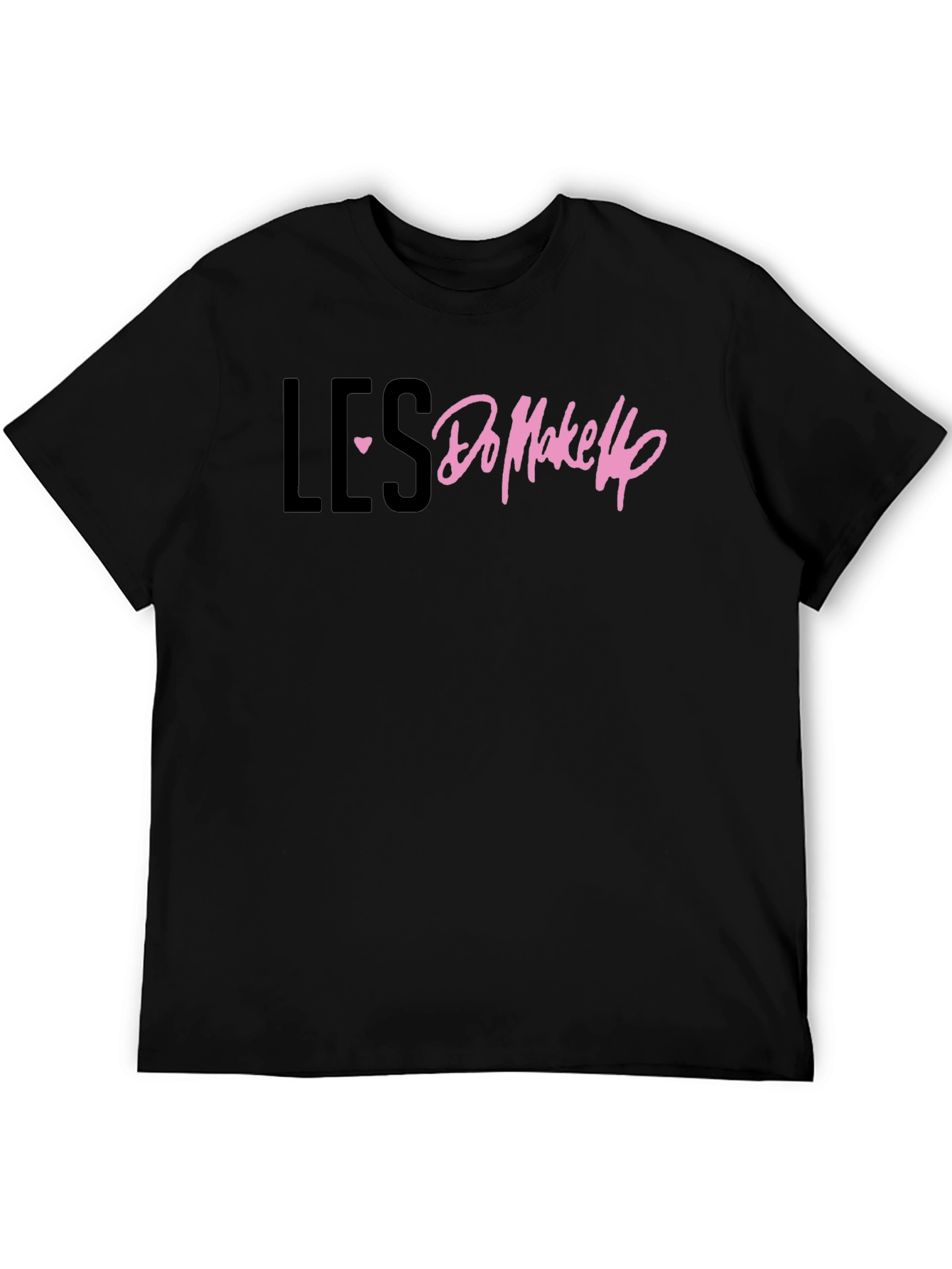 LES Heart Do Makeup T-Shirt - Black