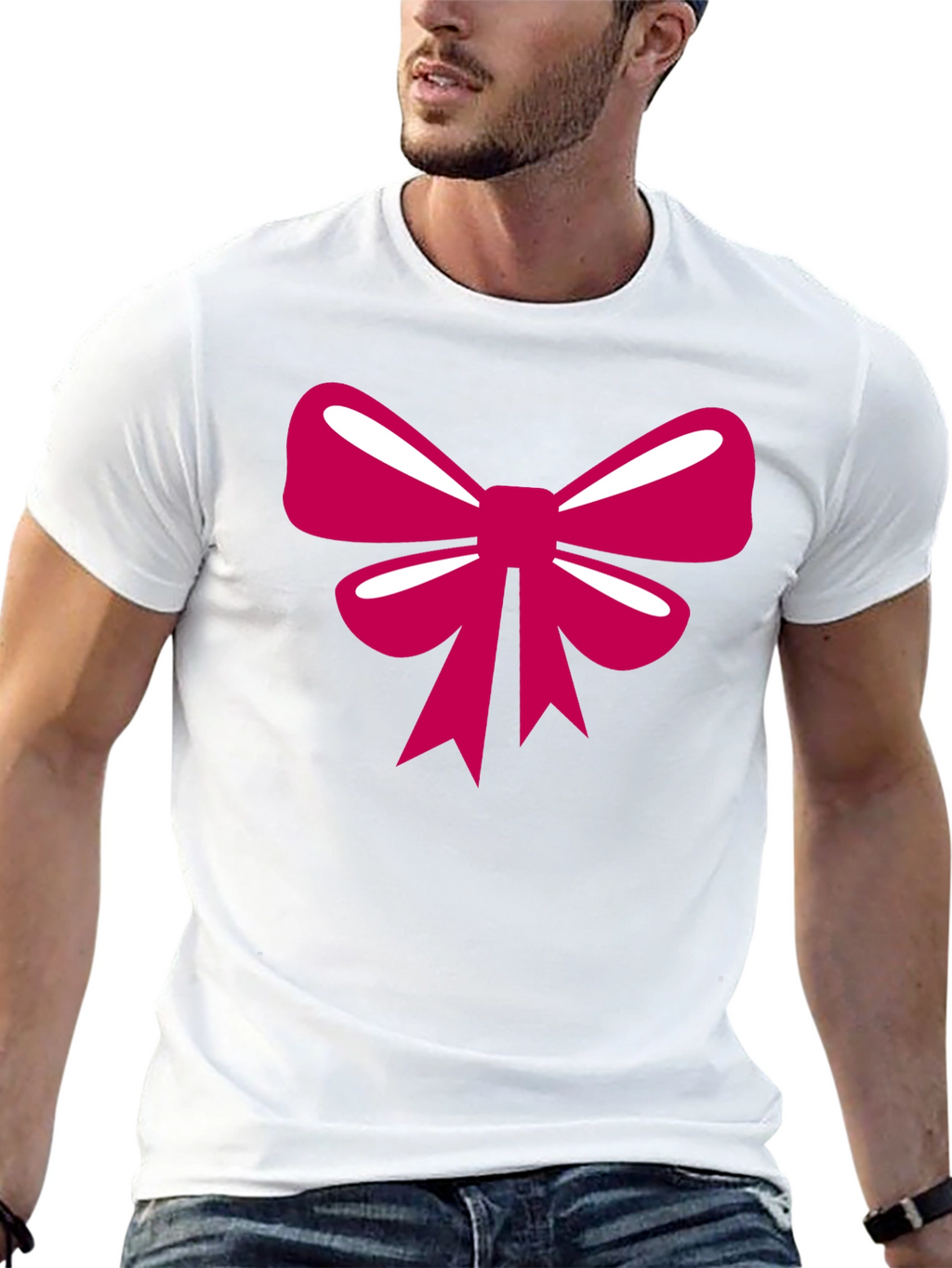 Bow Graphic T-Shirt - Stylish Casual Tee