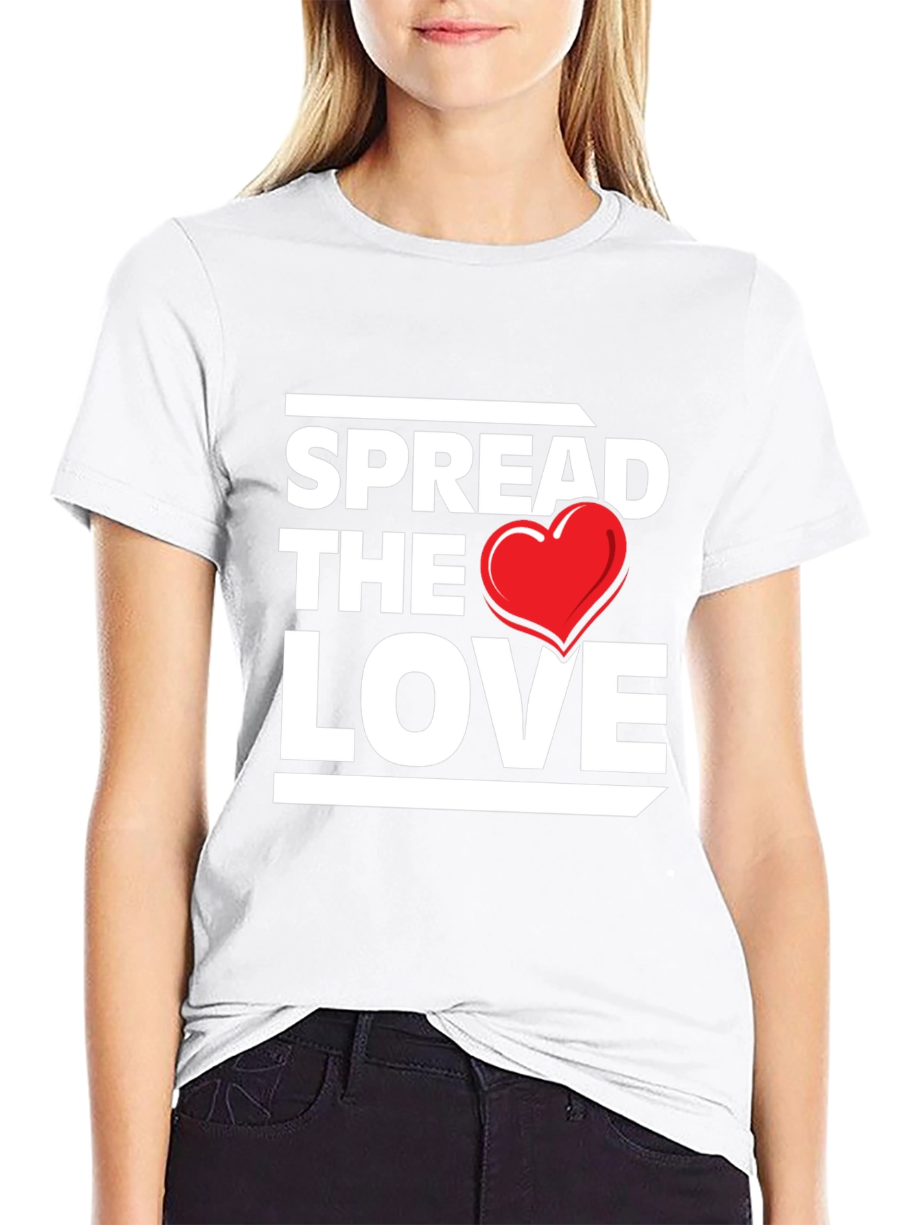 Spread the Love Graphic Tee - Black