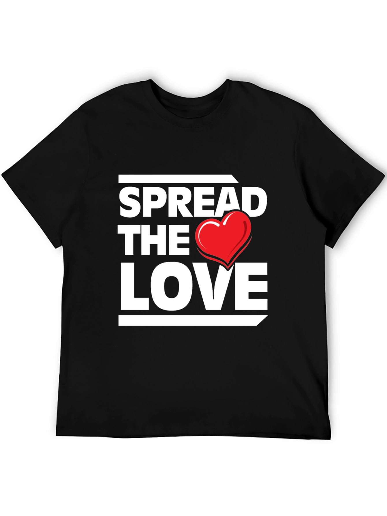 Spread the Love Graphic Tee - Black