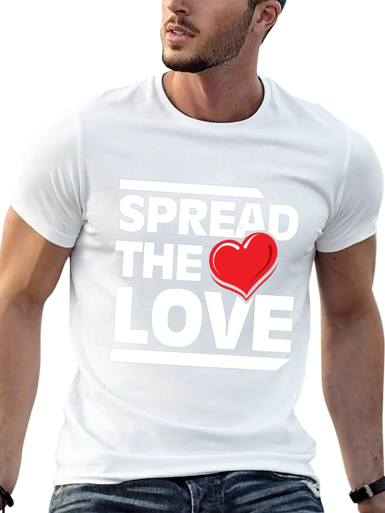 Spread the Love Graphic Tee - Black