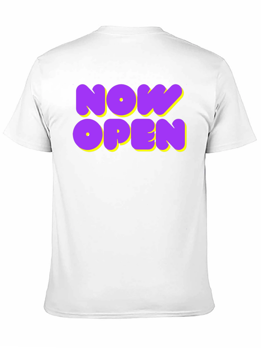 Now Open Graphic Tee - Trendy Casual Wear