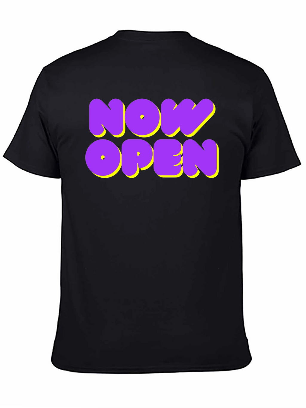 Now Open Graphic Tee - Trendy Casual Wear