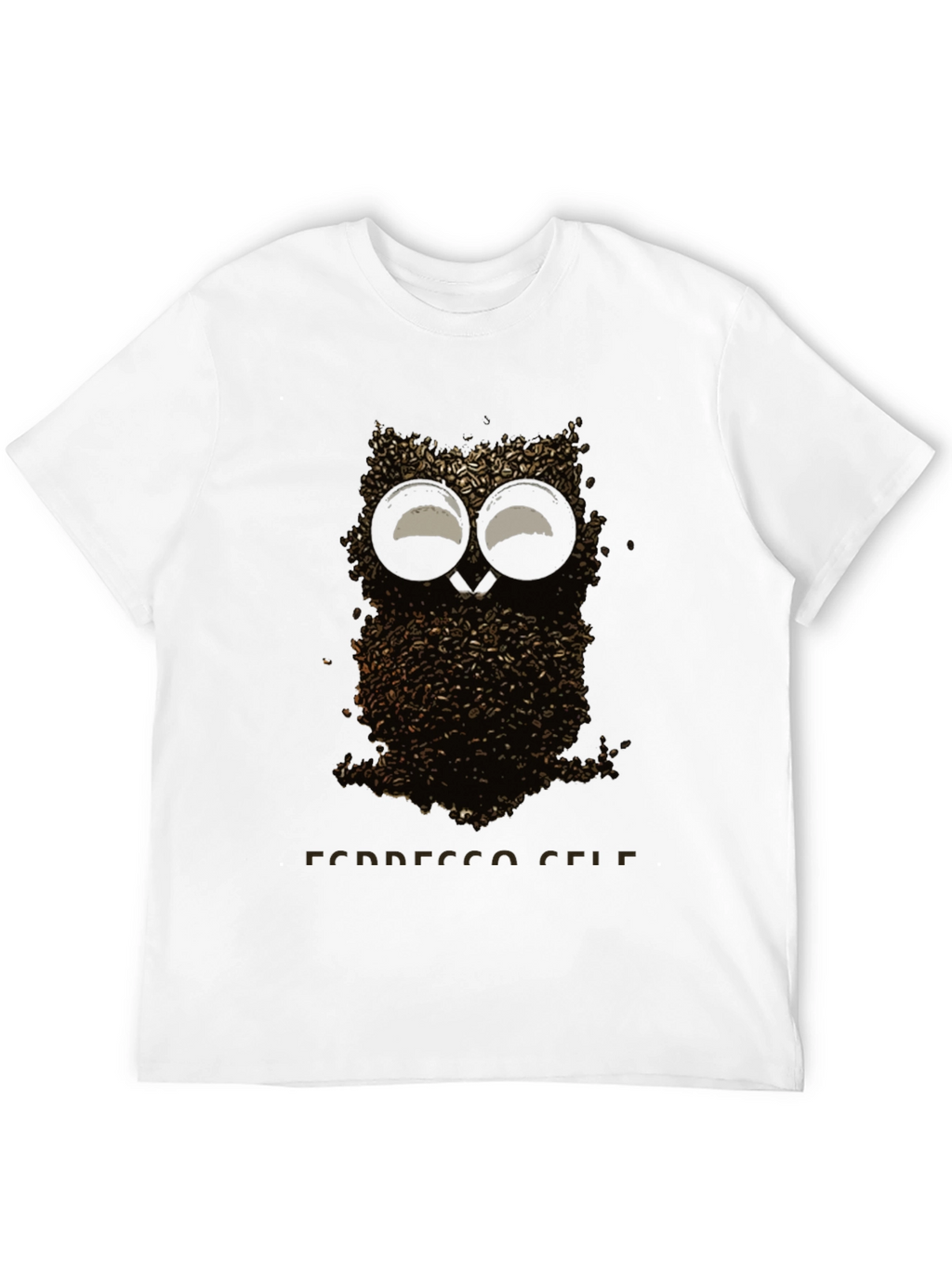 Coffee Bean Owl T-Shirt - Espresso Self