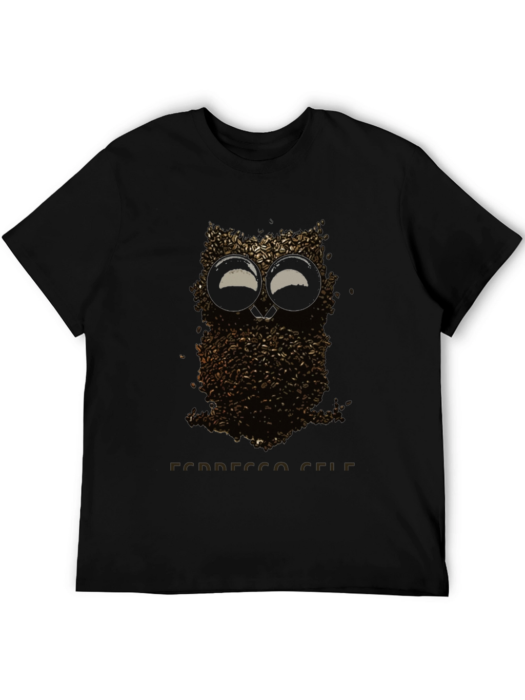 Coffee Bean Owl T-Shirt - Espresso Self